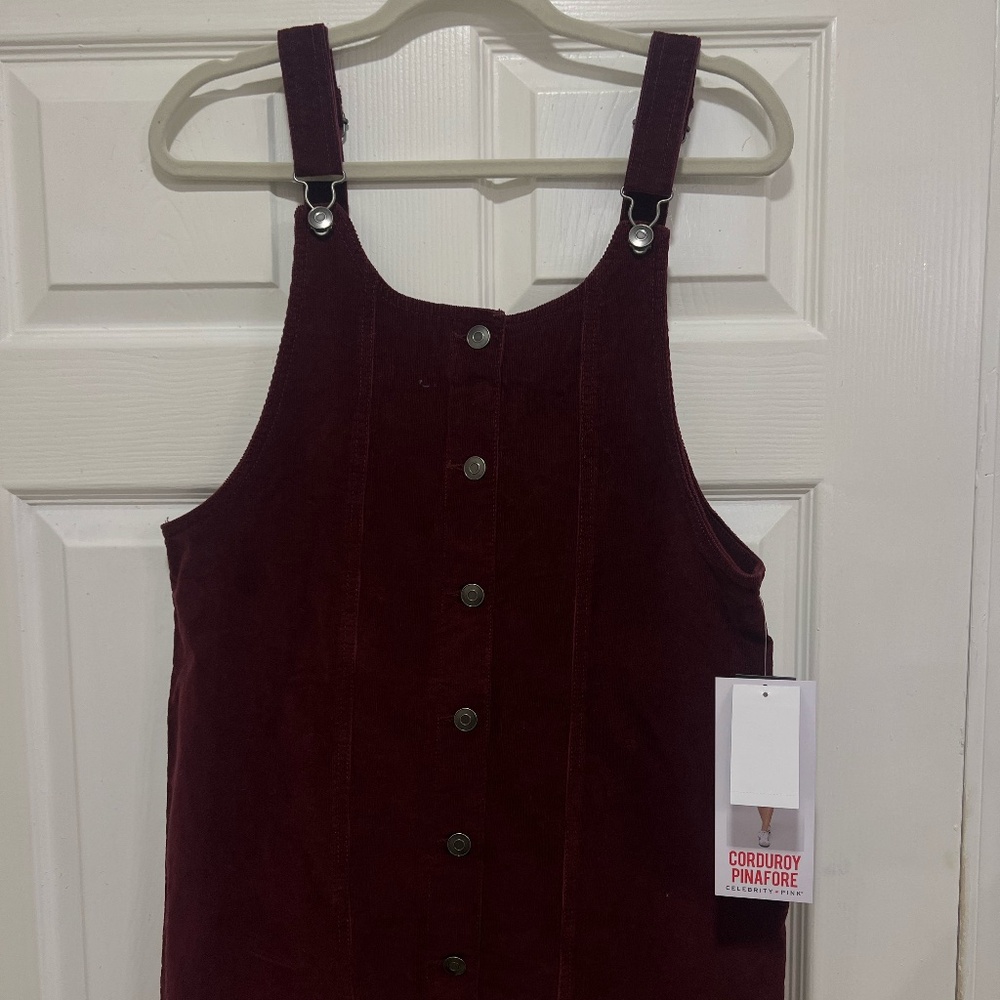 Dark Red Dress Overall